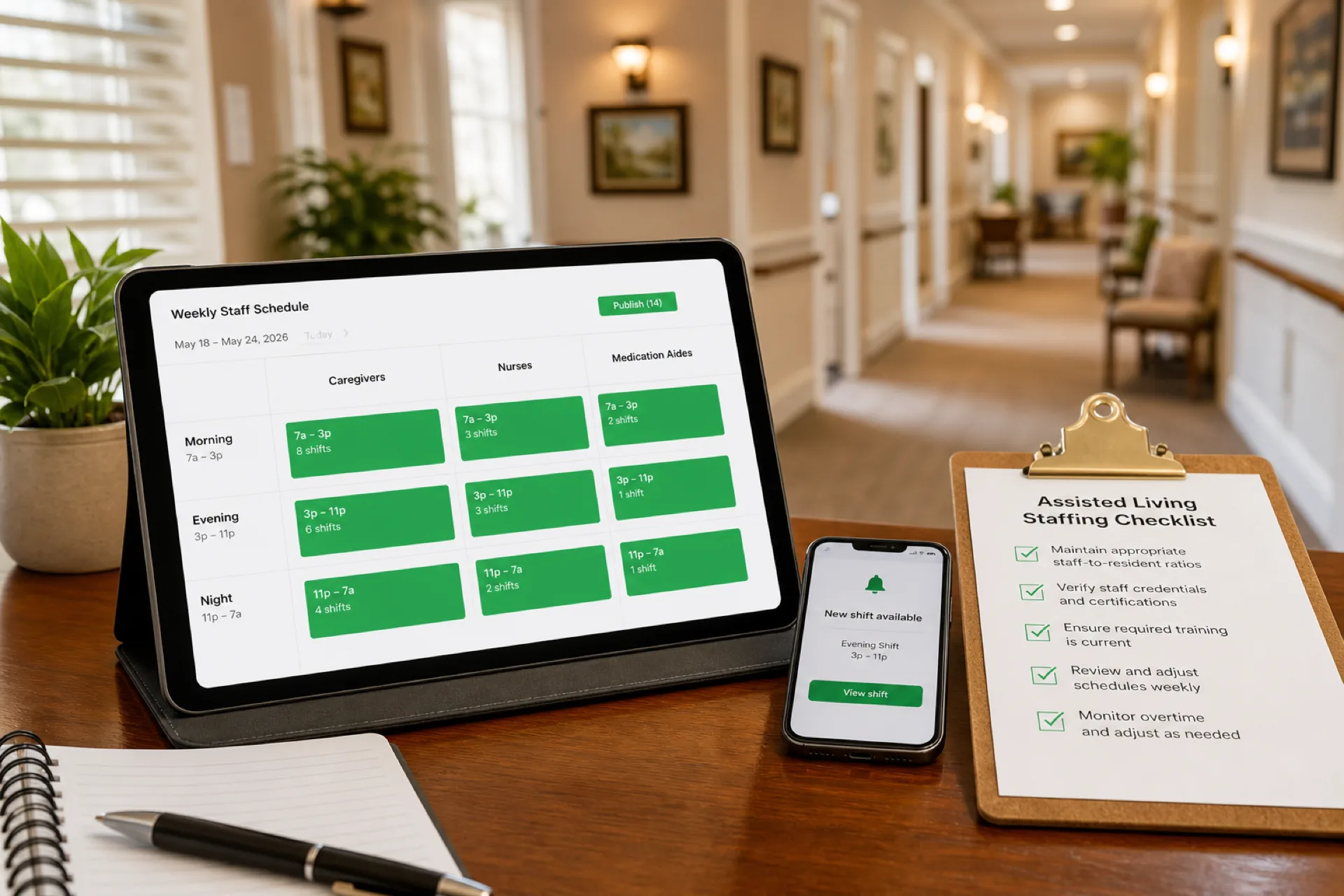 Cover image for Assisted Living Staff Scheduling: Best Practices to Improve Care and Reduce Overtime (2026)