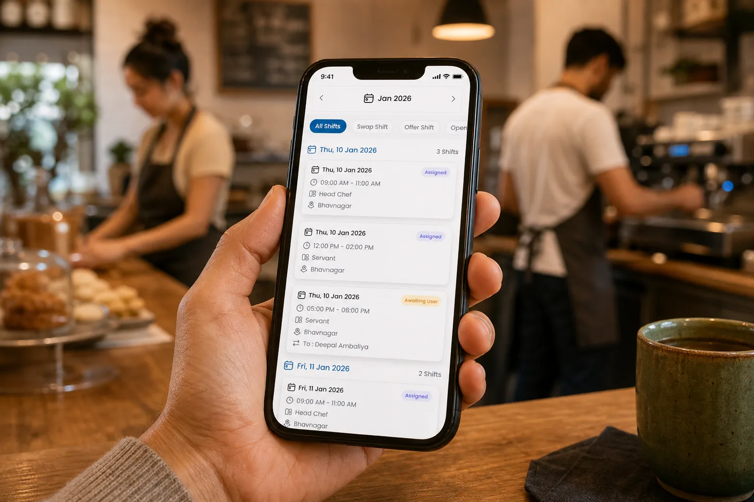 Cover image for Employee scheduling software with free staff mobile app access for small businesses
