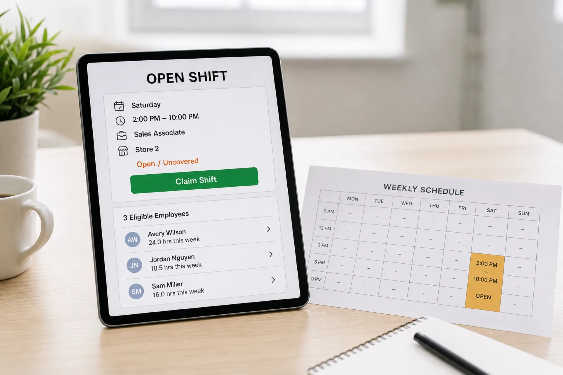 Cover image for Employee scheduling software with open shifts: features, benefits, and how to choose