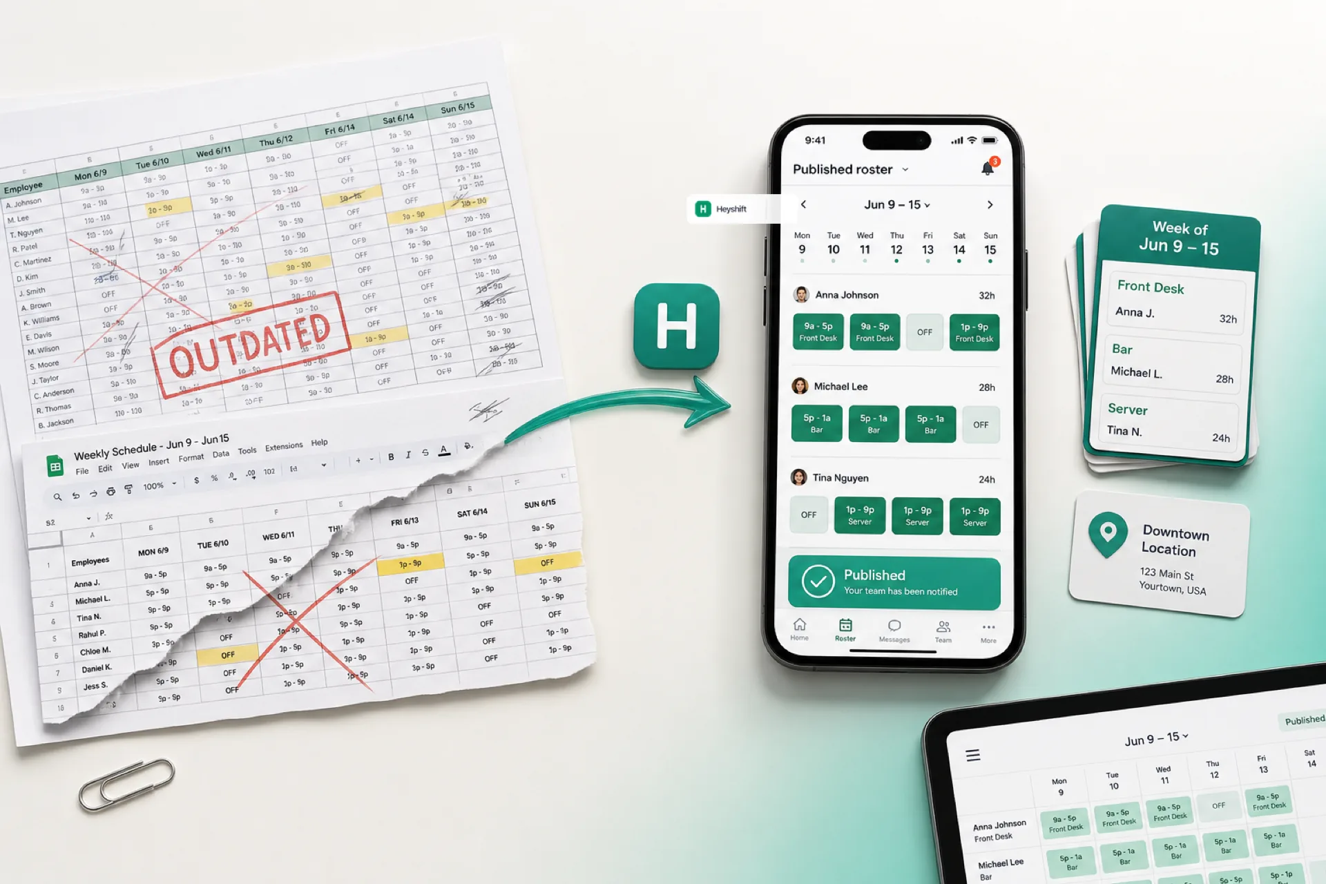 Cover image for Why spreadsheets fail for workforce scheduling (and what to use instead)